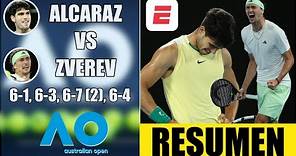 Carlos Alcaraz vs Alexander Zverev | RESUMEN HIGHLIGHTS | Cuartos de Final | Australian Open 2024