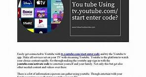 How to Activate Youtube Using tv.youtube.com/start enter Code