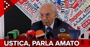 LIVE Ustica, la conferenza stampa di Giuliano Amato dopo le recenti dichiarazioni: diretta video