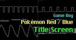 Jun'ichi Masuda - "Title Screen" (Pokémon Red / Blue, Game Boy) [Oscilloscope Visualization]