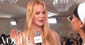 Nicole Kidman on Wearing Her Chanel N°5 Dress 25 Years Later | Met Gala 2023 With | Vogue