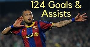 Dani Alves ● All 124 Goals & Assists For FC Barcelona ● 2008-2016 ● HD