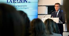 Alberto Núñez Feijóo, ofrece una conferencia organizada por el periódico La Razón