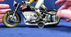 Rare Arnold German Mac 700 Windup Tin Toy Motorcycle 2/2