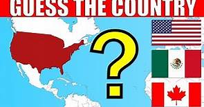 Guess The Country on The Map – AMERICAS | Geography Quiz Challenge