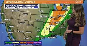Nationwide severe weather forecast