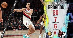 Malcolm Brogdon Highlights (30 PTS) | Trail Blazers vs. Pacers | Jan. 19