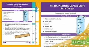 DIY Weather Station Garden Craft Instructions