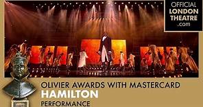 Hamilton performance at the Olivier Awards 2018 with Mastercard
