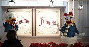 Donald and Daisy Duck Talk about Christmas Gifts at Disneyland 2021