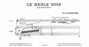 Messiaen, Olivier (1952): Le merle noir pour flûte et piano — Christan Lardé, Yvonne Loriod