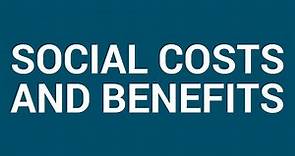 Social costs and benefits