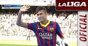 Presentación de Neymar en el Camp Nou