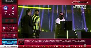 ¡Espectacular presentación de Benzema en Arabia Saudí!