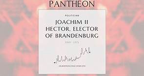 Joachim II Hector, Elector of Brandenburg Biography - Elector of Brandenburg from 1535 to 1571
