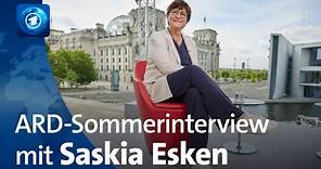 SPD-Vorsitzende Saskia Esken im ARD-Sommerinterview