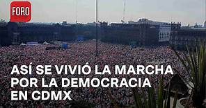 Así fue la Marcha Nacional por Nuestra Democracia 2024 en Ciudad de México - Las Noticias