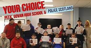 Your Choice Project in partnership with Govan High and Police Scotland 2023