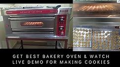 How to make cookies in Zoviaa Gas Bakery oven & Deck oven