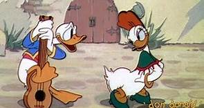 Don Donald 1937 Disney Donald Duck Cartoon Short Film | Donna Duck