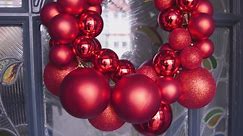 How to make a Christmas bauble wreath I Ideal Home