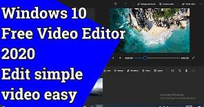 Windows 10 Free Video Editor | How to use windows 10 video editor Tutorial