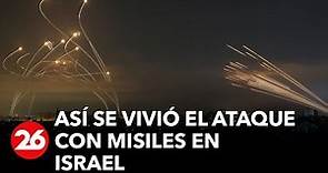 Así se vivió el ataque con misiles en Israel: sonaron alarmas en un cielo iluminado por misiles