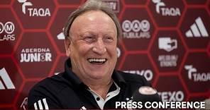 Neil Warnock's first press conference as Interim Manager