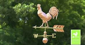 Good Directions 953P Smithsonian Rooster Weathervane - Polished Copper