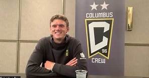 Philip Quinton discusses signing his first-team contract with the Columbus Crew
