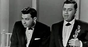 The Sherman Brothers winning the Oscar® for Music Score for "Mary Poppins"