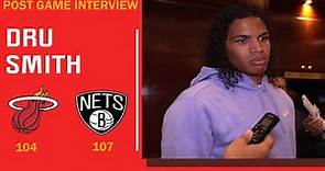 Dru Smith Postgame Interview - Heat vs Nets | 2023-24 NBA Preseason