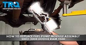How to Replace Fuel Pump Module Assembly 2002-2008 Dodge Ram 1500