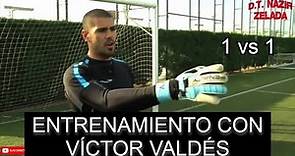 Víctor Valdés Enseña Como Ganar el 1vs1 | Entrenamiento Porteros