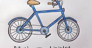 Cómo dibujar una bicicleta [Dibujo fácil☺]