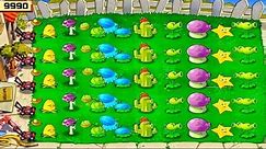Pvz | Putting Plants in One Line Gameplay | 5 Flags Completed Gameplay | Strategy Gameplay!!!