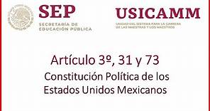 👨‍⚖👩‍⚖ ARTÍCULO 3° de la Constitución Mexicana 📜 ACTUAL 👩‍🏫[EDUCACIÓN]👨‍🏫