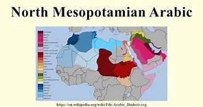 North Mesopotamian Arabic
