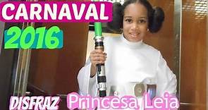 Carnaval 2016. Disfraz princesa Leia de Star Wars.