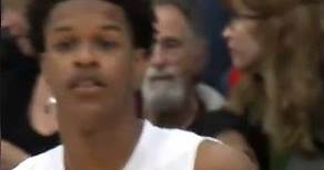 Shareef O’Neal behind the back dunk in front of SHAQ