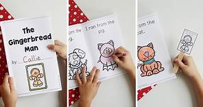 Gingerbread Man Printable Book for Preschoolers