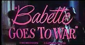 Babette va alla guerra (Trailer HD)