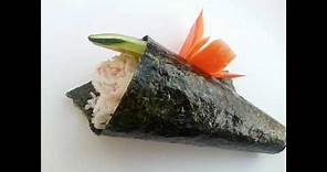 How to make a hand roll(Temaki)