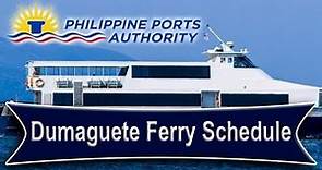 Dumaguete Ferry Schedules 2020 (UPDATE) 🚢✔