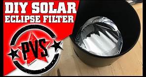 Cheap DIY Mylar Solar Eclipse Filter!