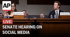 Senate hearing LIVE: Mark Zuckerberg, social media CEOs testify