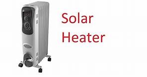 Solar Powered Electric Space Heaters