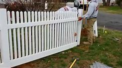 Backyard Fence- Installing a 4' Vinyl fence