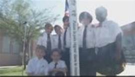 Palm Valley School Installs Peace Pole
