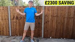 How to save thousands ££££ on a closeboard fencing installation!